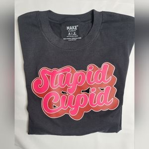 Valentines day singles black t-shirt